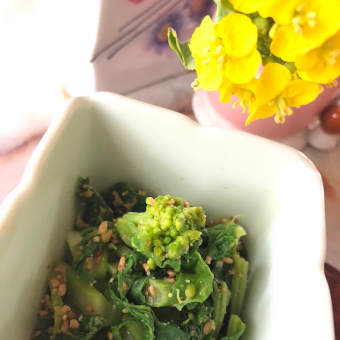 食用花を咲かせよう雛祭り菜の花メニュー