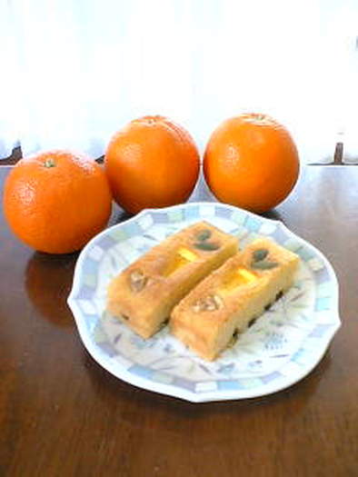 ☆オレンジ☆スティックケーキの写真