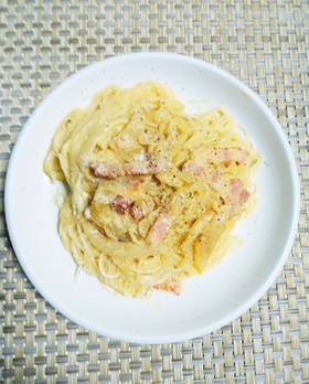 春雨と豆乳のカルボナーラ : 糖質オフ