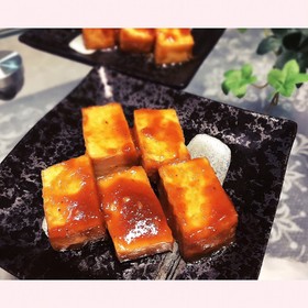 ☆簡単一品‼厚揚げ味噌ガーリック焼き☆