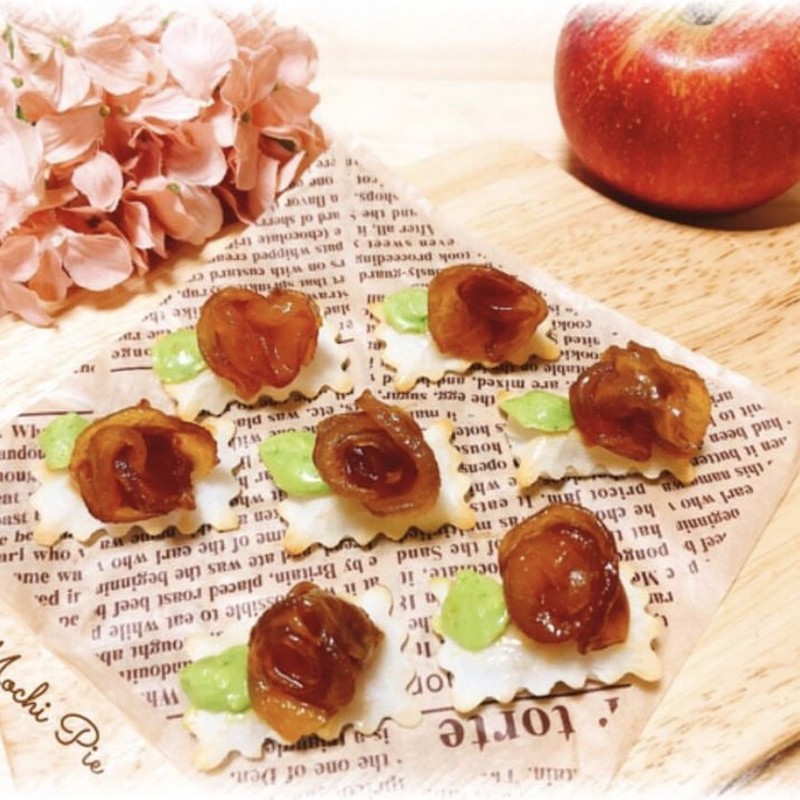 歯ごたえのあるキャラメルリンゴのレシピ