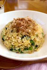 シンプル☆小松菜とひき肉の炒飯