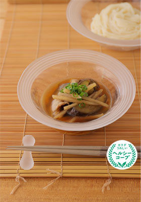 豚ごぼうのつけ汁そうめん