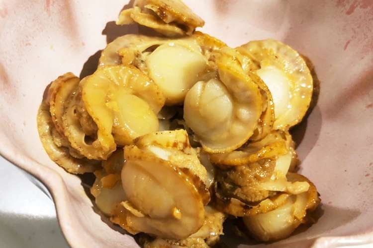 蒸しベビーホタテ 冷凍 のバター醤油炒め レシピ 作り方 By まゅたん クックパッド