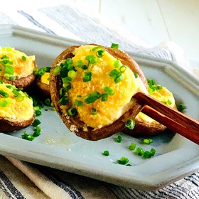 椎茸の味噌マヨチーズ焼き*お弁当にも
