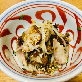 菊芋de塩鯖さっぱり小鉢