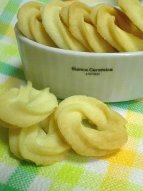 口どけサラサラ♪バニラクッキー。