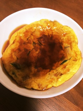 甘酢餡の残りで翌日の副菜!中華風オムレツ