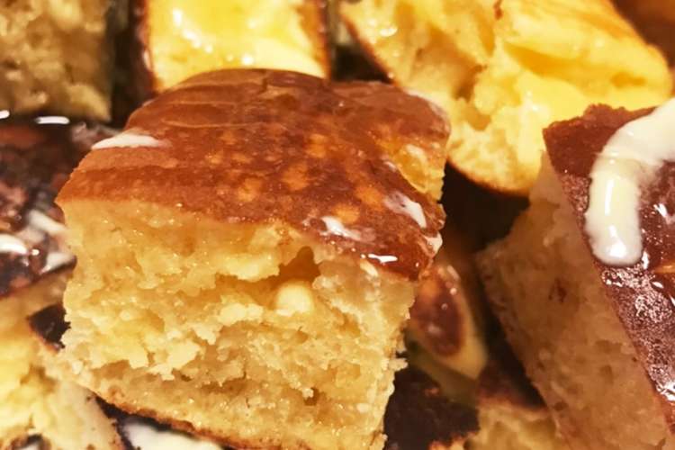分量そのまま Hmでちょい厚ホットケーキ レシピ 作り方 By Rin2 クックパッド