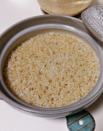 玄米の炊き方/2合/土鍋の写真