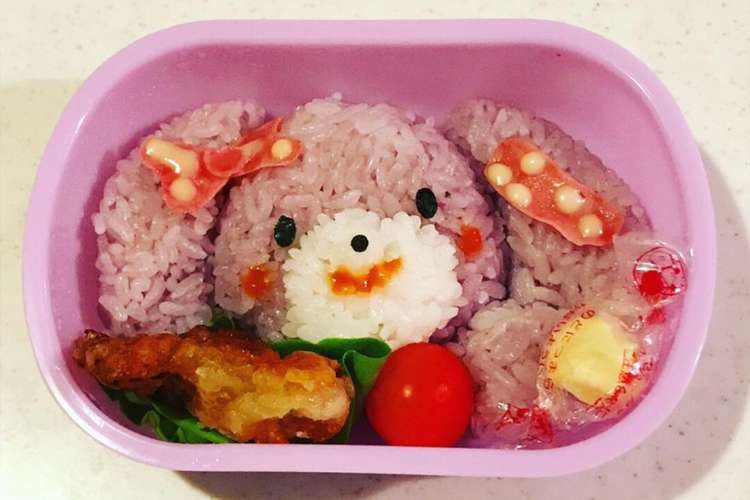 キャラ弁 ぼんぼんりぼんちゃん弁当 レシピ 作り方 By 北のデビル クックパッド