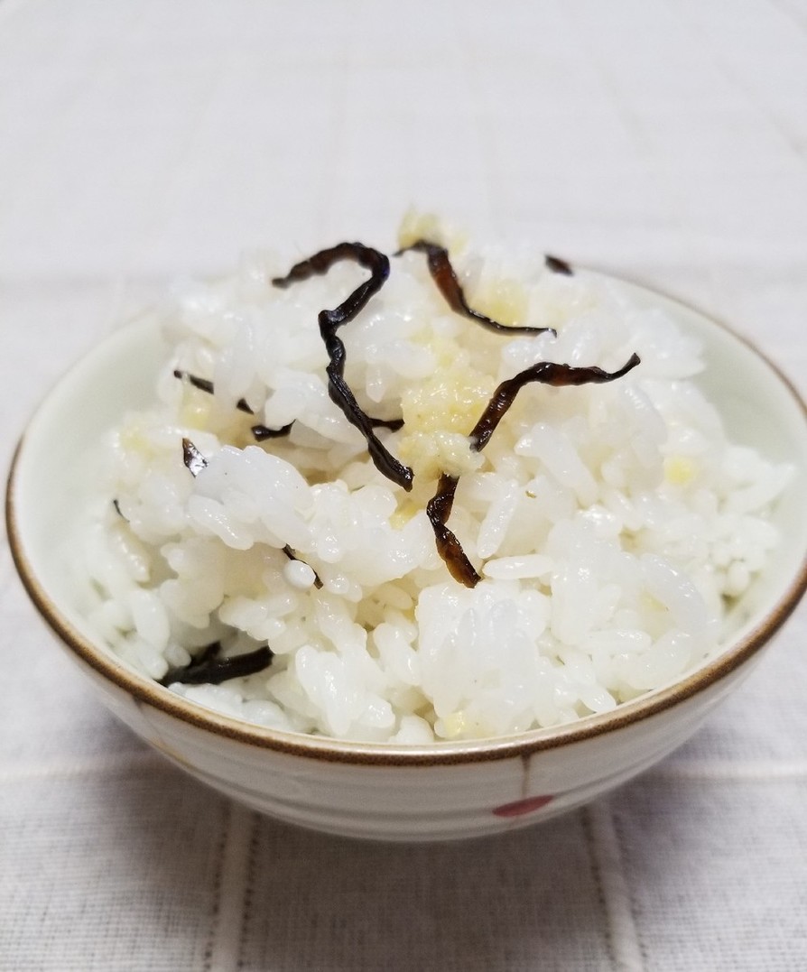 生姜と塩昆布の混ぜご飯の画像