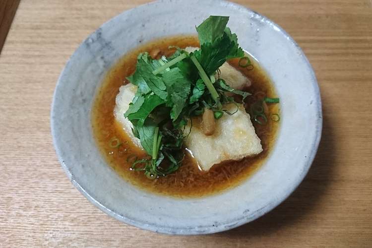 オリゴ糖レシピ なめこ入り揚げ出し豆腐 レシピ 作り方 By さわらび 獣 クックパッド 簡単おいしいみんなのレシピが358万品