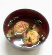 たこ焼きリメイク☆松茸のお吸い物での写真
