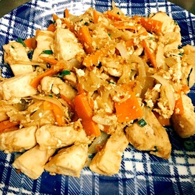 梅と鶏肉のヘルシー野菜炒め簡単ダイエット