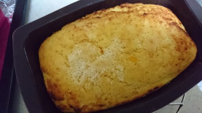 サイリウムおからレモン焼きチーズケーキ風の写真