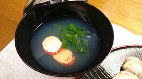 蛤出汁のお吸い物