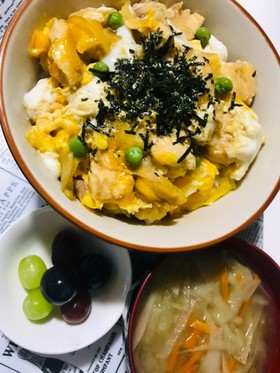 少ない調味料で、お店風簡単親子丼