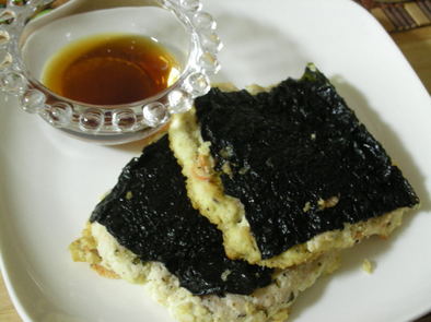 豆腐とおからの海苔バーグの写真