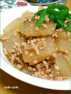 大根とひき肉の簡単炒め煮