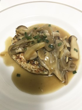 和風豆腐ハンバーグきのこソース添え