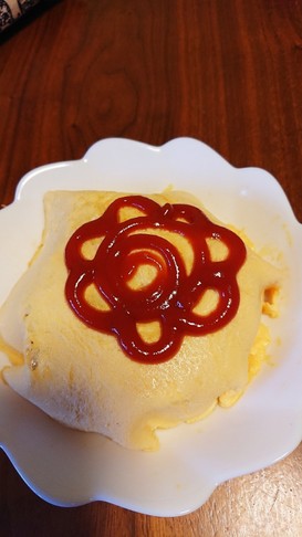 簡単♬炊飯器とレンジでオムライス♬