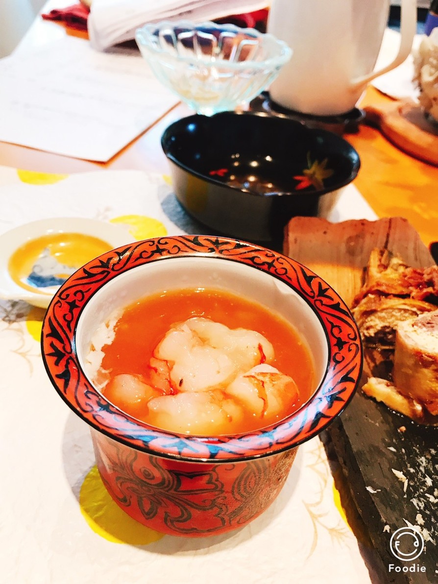 ★赤エビの茶碗蒸しの画像