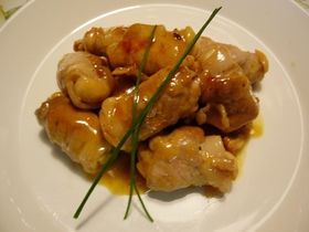 しめじの豚肉巻き・オレンジソース