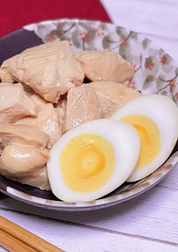 低糖質&低脂質！鶏むね肉と卵のさっぱり煮