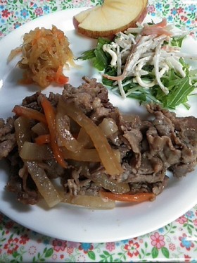 簡単♪牛肉と大根の焼肉のタレ炒め