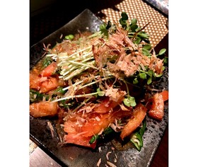超簡単!トマトとオクラの和風サラダ☆