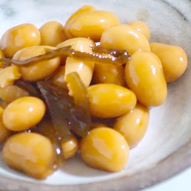 お弁当のおかずにも♪塩昆布と大豆の煮豆の画像