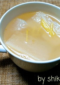 ダシダde生姜たっぷりポカポカ大根スープ