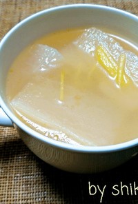 ダシダde生姜たっぷりポカポカ大根スープ