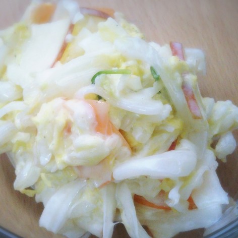 白菜とりんご可愛くて旨いヨーグルトサラダ