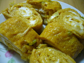 ウチの卵焼き♡味の決め手はネギ砂糖醤油