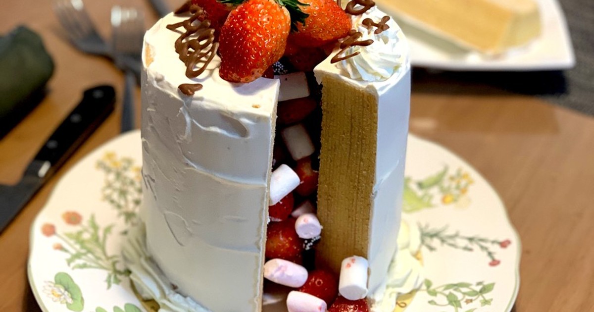 無印の特大バウムで サプライズケーキ レシピ 作り方 By さくらんぼ0522 クックパッド 簡単おいしいみんなのレシピが354万品