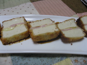 豆腐とチーズのフライ
