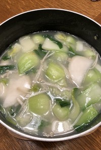 蕎麦湯で作るトンコツスープ