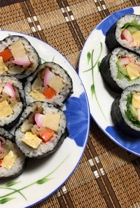 節分の巻き寿司 2種