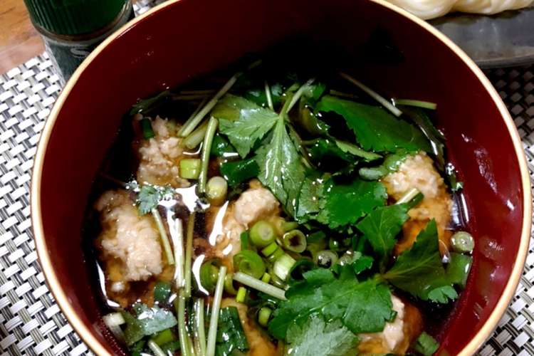 れんこん団子のつけ蕎麦 レシピ 作り方 By Tai Tai クックパッド