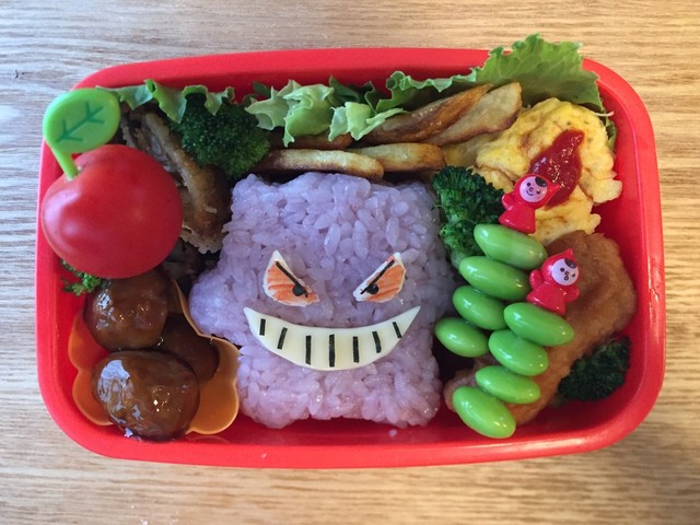 キャラ弁 ポケモン ゲンガー レシピ 作り方 By Kittymam08 クックパッド
