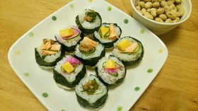 1歳の恵方巻 ミニ巻きずし
