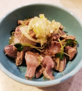 食感最高!砂肝とかいわれの常備菜◎