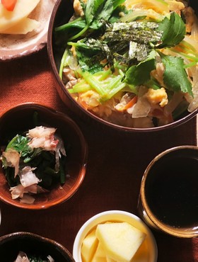 フライパンde時短♡親子丼