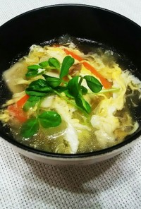 コンソメ中華のとろみ卵スープ。
