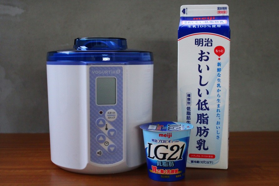 LG21の低脂肪と低脂肪牛乳でヨーグルトの画像