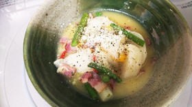 カルボナーラ風カブの煮物
