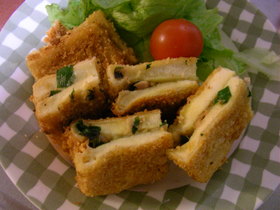 高野豆腐のはさみ揚げ