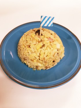 ❁キャベツの芯とベーコンの炒飯❁